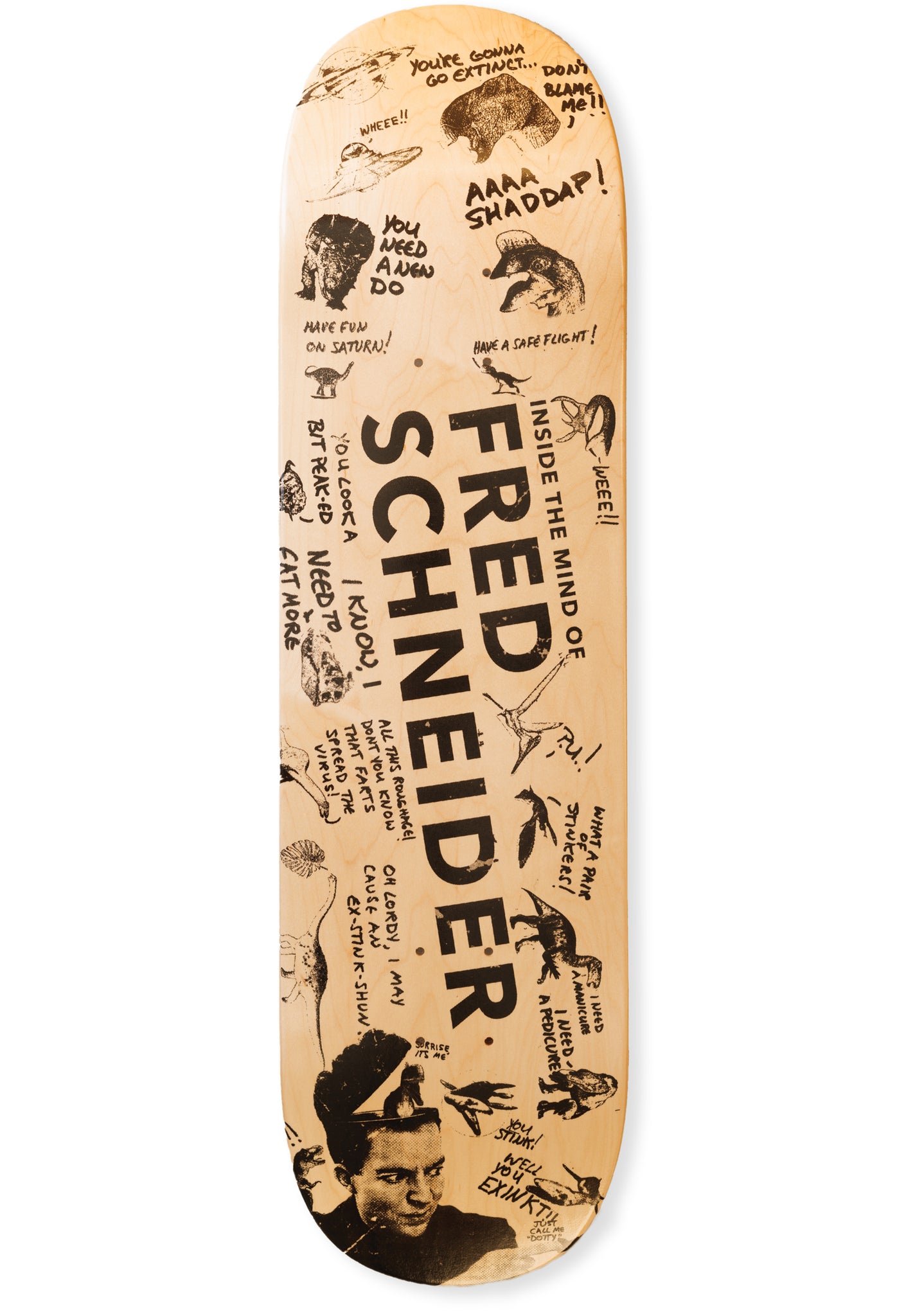 Inside Fred's Mind - Skate Deck